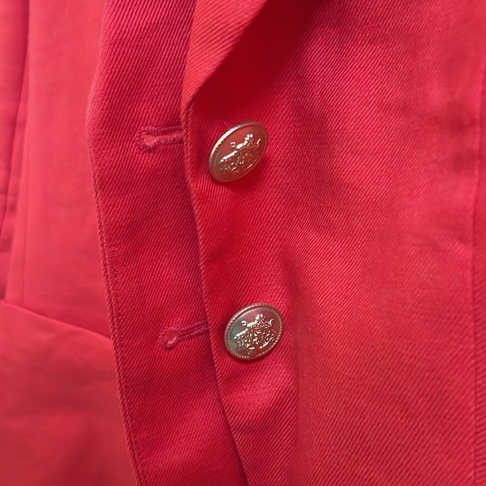 J. Crew Red Women's Pantsuit Jacket and Trousers - Picture 4 of 9